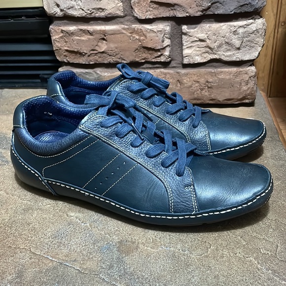 Mens Cole Hann Nike Air Blue Leather Loafer - Picture 2 of 10